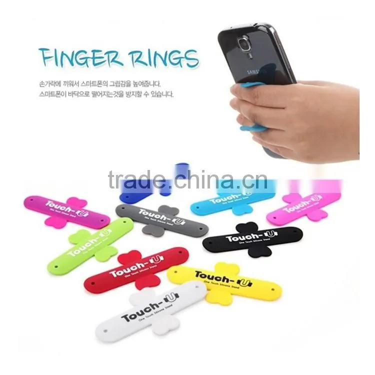Smart phone Compatible Brand and Silicon Material silicone mobile phone card holder