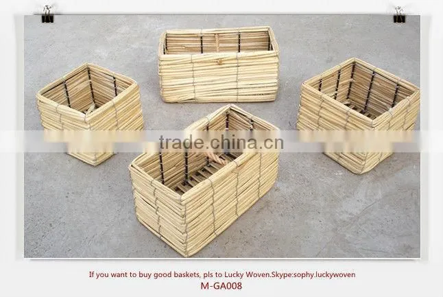 Wicker flowerpot for garden decoration & willow flower basket