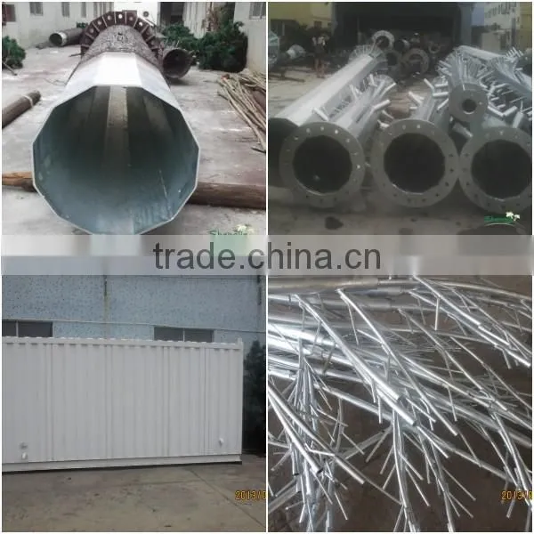 China Guangzhou city manufacturer sell new style microwave mobile telecom mobile monopole coconut tree communication tower