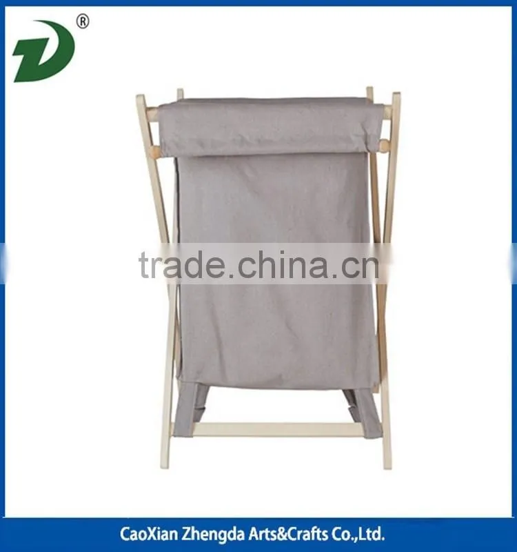 2017 new design high quality wholesale walnut wood laundry basket