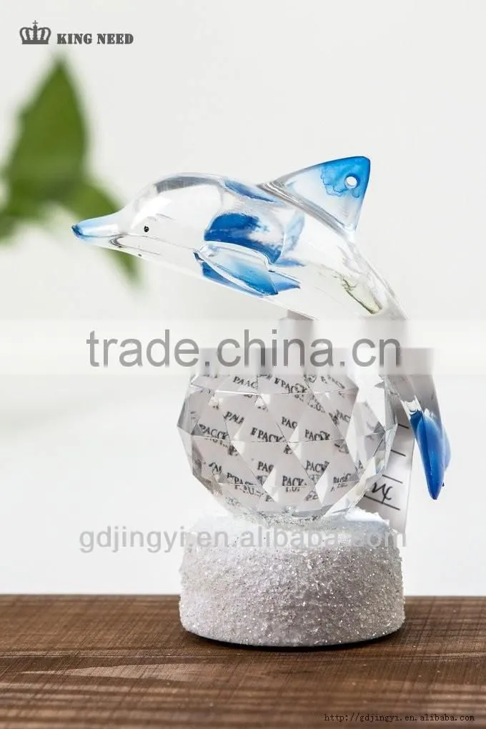 acrylic led lighted dolphin animals for Valentines gift