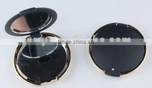 Plastic Round folding double sided mirror pocket mirror