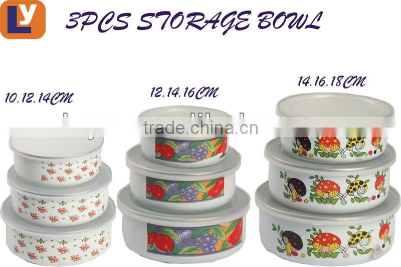 14-18CM enamel storage bowl mixing bowl salad bowl food container