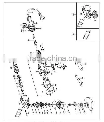 9500NB SMALL LIGHT Grinding Tools ANGLE GRINDERS