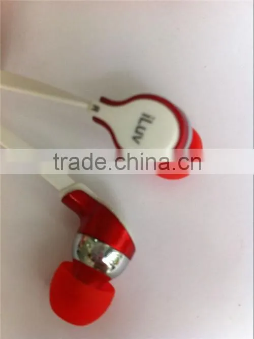 Flat wire type Stereo Earphone SUPER BASS MP3 MP4 Headphone earphone