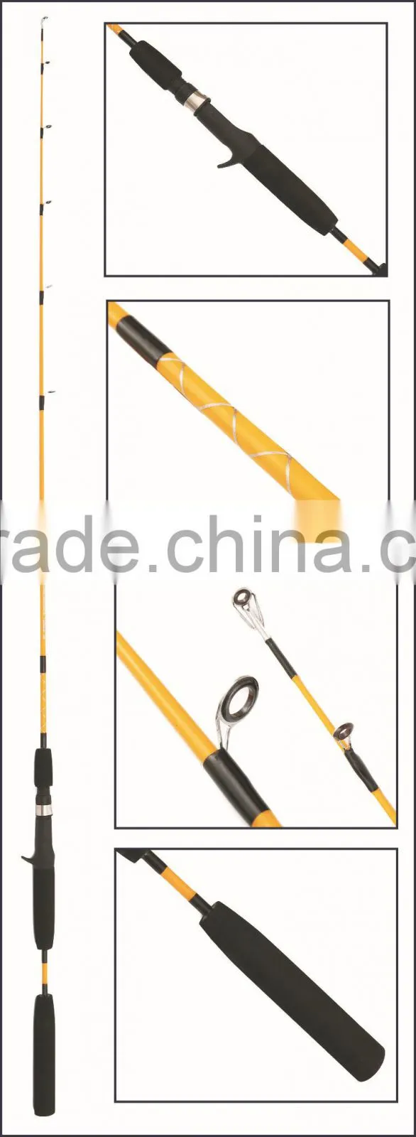 fiberglass fishing rod, casting/spinning fishing rod ,fiberglass solid rod
