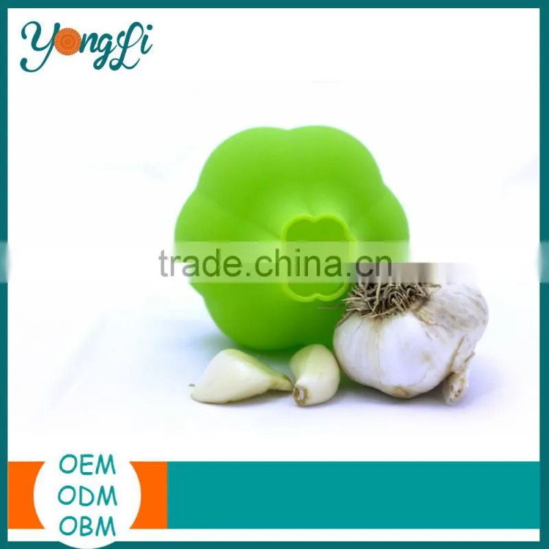 Kitchen Gadgets Accessories Garlic Press Cooking Fruit Vegetable Silicone Garlic Peeler