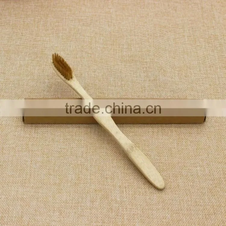 Ec-friendly nice-looking custom natural color bamboo toothbrush