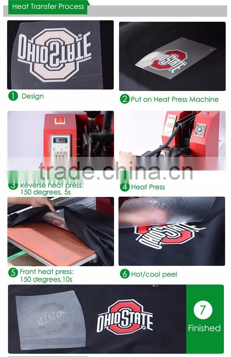 QingYi high quality silicone t-shirt heat transfer sticker