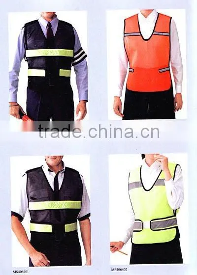 China custom roadway safety reflective safety vest for worker