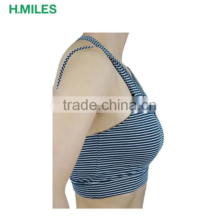 Professional custom made strip strappy sports yoga bra sexy