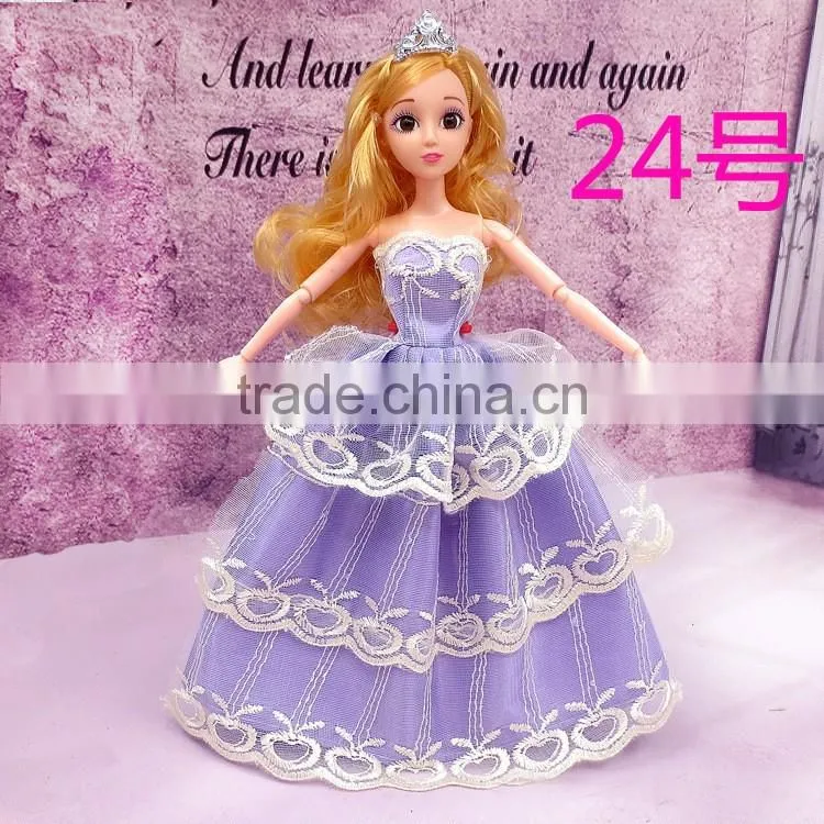 2016 custom beautiful cute fabric11 inch doll clothing for children