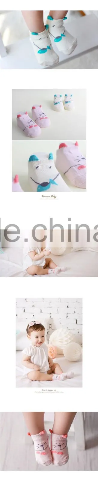 100% organic cotton kids sock with diffirent pattern, baby socks