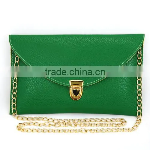 Hot sale Monogrammed Envelope chain clutch bag
