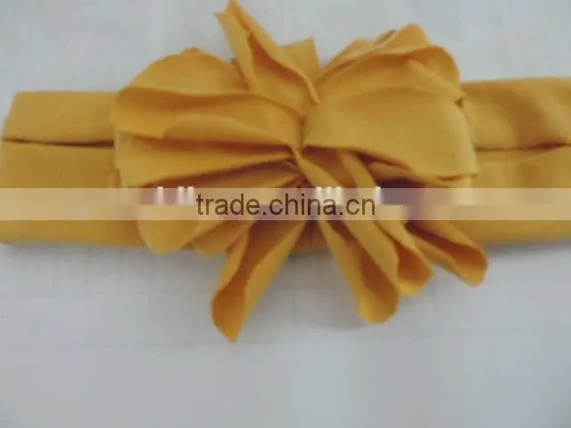 wholesale cute baby girls hair accessories fancy hair bands boutique baby girl flower cotton fabric elactic headband for kids