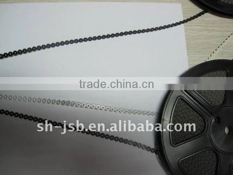 PU leather sequins chain for embroidery machine