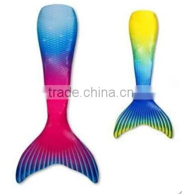 Sublimation printing mermaid pattern design swimsuit for little girls