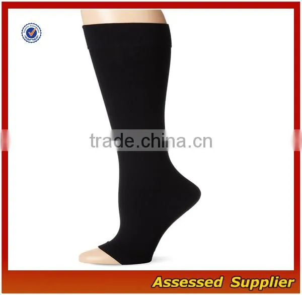 Men's Recovery Knee High Open-Toe Compression Sleeves /Graduated 15-21mmHg Support Compression socks nurses ---AMY11054