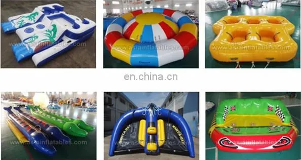 Inflatable Flying Water Crazy UFO Water Sports Games towable ski tube