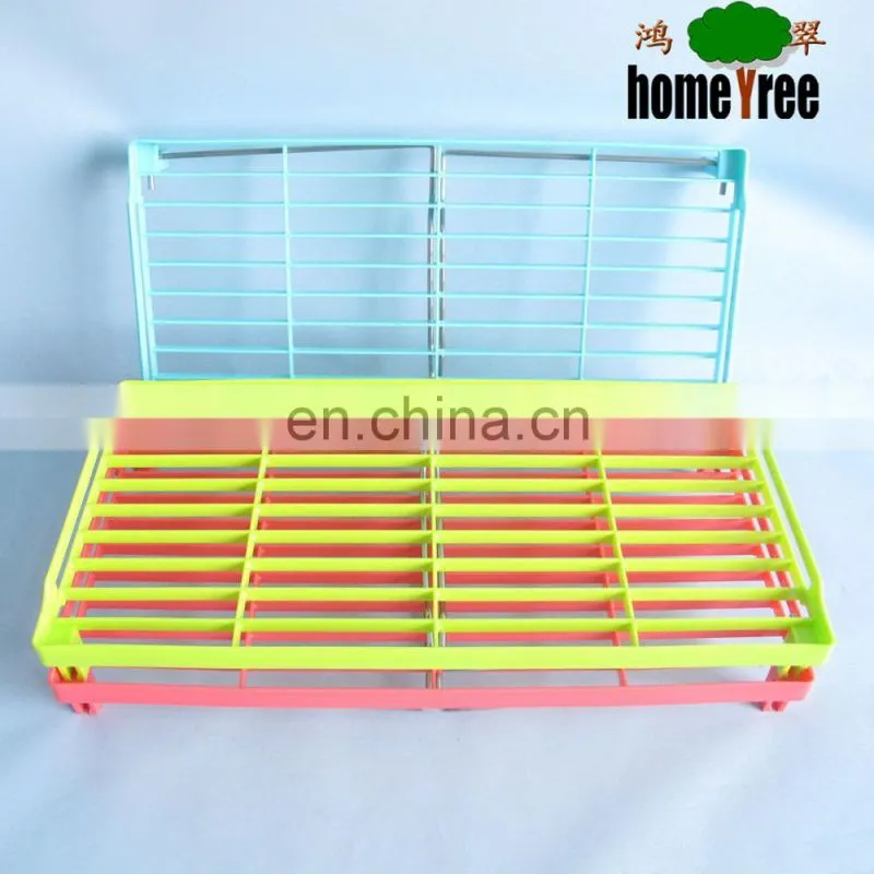 L High Quality PP+Metal Foldable Refrigerator Shelf Bathroom Storage Shelf