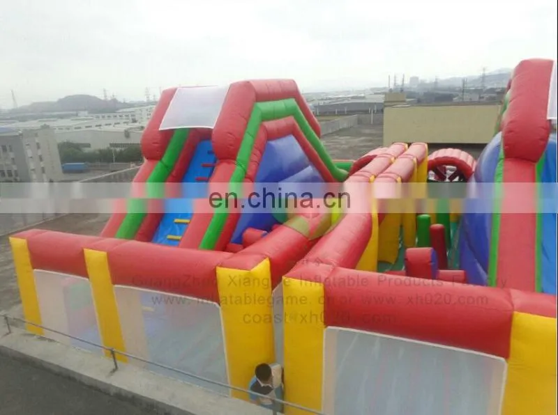 Outdoor Amusement Park Fun Land Inflatable Fun City CE Commercial Sale In Stock