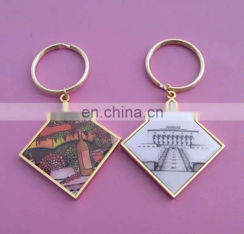 New fancy gifts snowman metal key strings charms