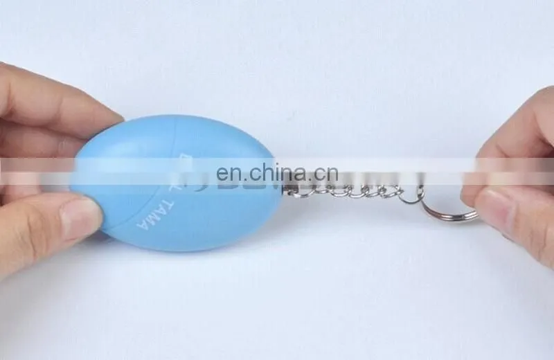 125dB Fright Loud Mini Egg Key Chain Personal Burglar Alarm Safe Ball Alert