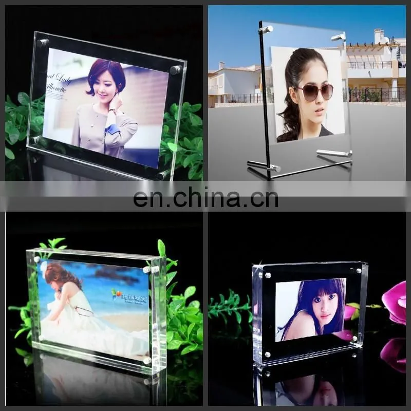 decorative mirror Acrylic flower box ,waterproof luxury silk flower box