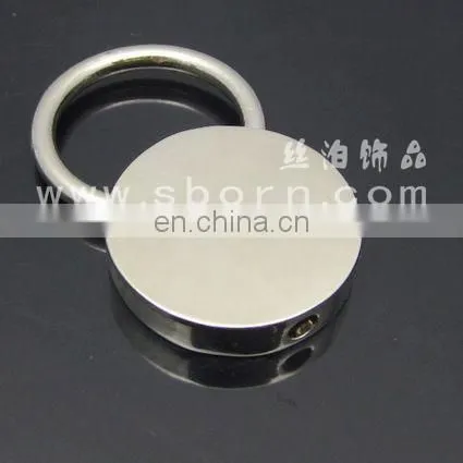 Cute cat shape stainless steel wire rope key chain for souvenir gifts