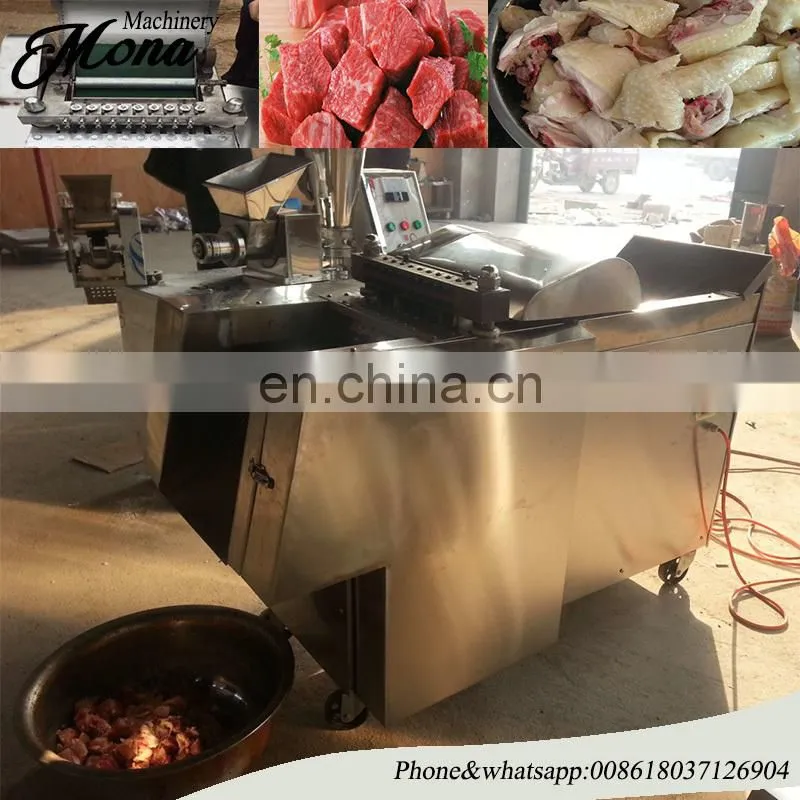 Frozen chicken cube cutting machine /meat slicer cutter