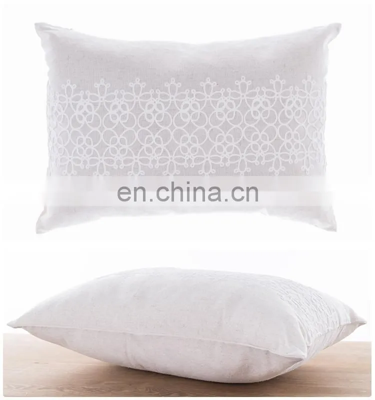 Cheap wholesale 100% polyester fabric cushion cover decorative macrame pillow with foam