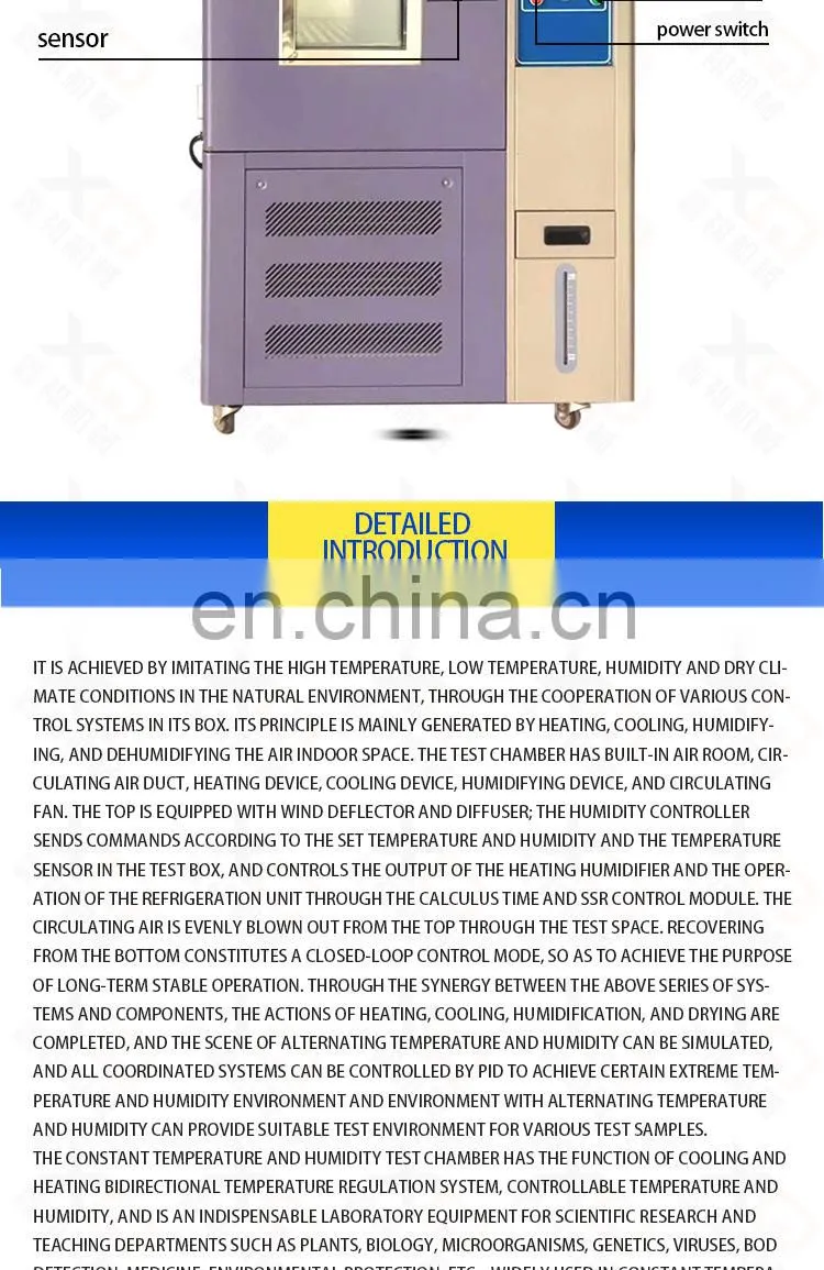 Testing equipment factory price temperature and humidity test box