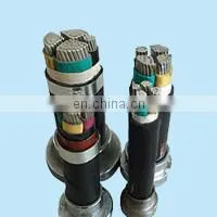 VV 4x120 0.6V/1KV Constant section Copper Core Electrical Power Cable With PVC Insulation PVC Sheath