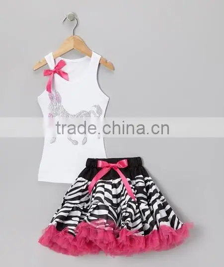 Baby Purple Pettiskirt Ribbon Holiday Pettiskirt Top Sets Girl Tutu Skirts Suits