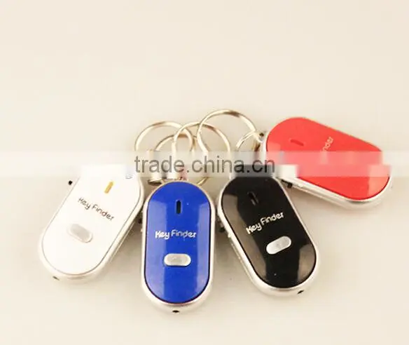 Anti-lost key finder whistle keychain with light and sound