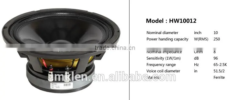 AQ10 10" dj equipment, pro audio