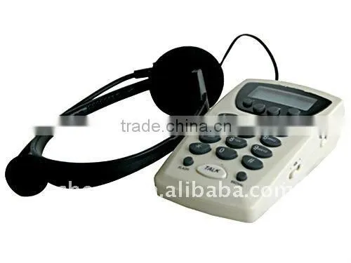 corded headset telephone instrument