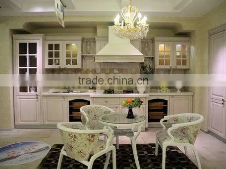 Candany modern lacquer finish kitchen cabinet in white color