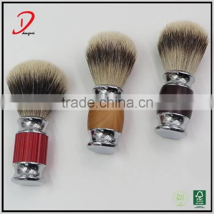 2016 high quality metal handle shaving brush,customized badger hair knots shaving brush
