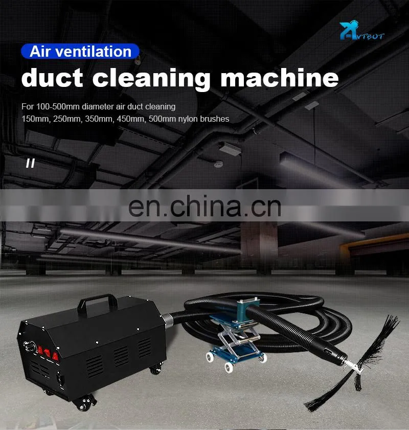 Industrial Air Duct Cleaning Robot With 10m Soft Shaft