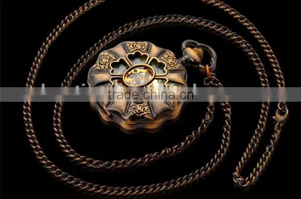 Classic Vintage pocket watch mechanical pocket watch skeleton Watch