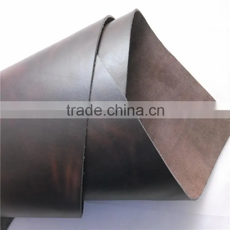 2015Cow split pull up leather for shoes