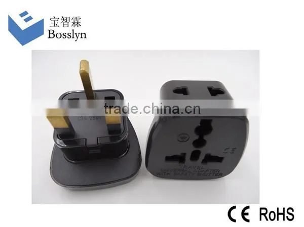 Well-known CE ROHS Approved UK Malaysia Singapore to universal AU EU US UK Japan Philippines plug travel adapter converter
