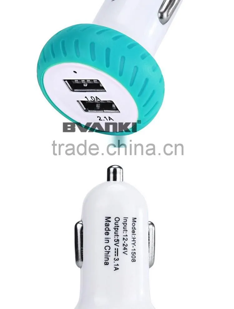 2016 trending products New Dual car usb charger quick charge 2.0 car charger Universal car phone charger bulk buy from china