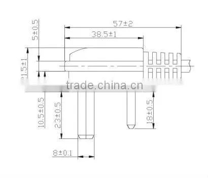 3 Pins U.K. audio ac power plug
