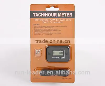 Digital Inductive Waterproof Tachometer Hour Meter Used For Gasoline Engine 2/4 Stroke