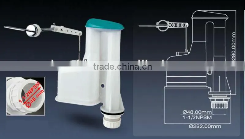 ceramics WC cistern flush mechanism