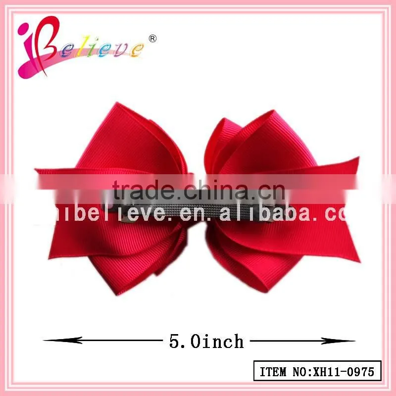 Alibaba factory wholesale ribbon bow products made in China hair jewelry (XH11-0975)
