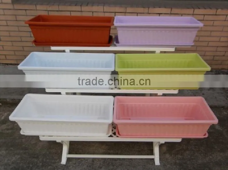 china supplier colorful square plastic flower pot liners