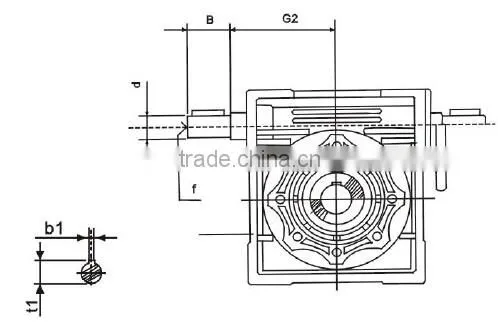 NMRV090 worm gear box, aluminum gear box, gear box